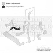Borg & Beck Intercooler Turbo Charge Air Hose BTH1702