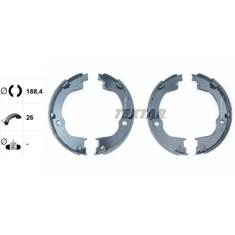 Textar Parking Brake Shoe Set 91067100