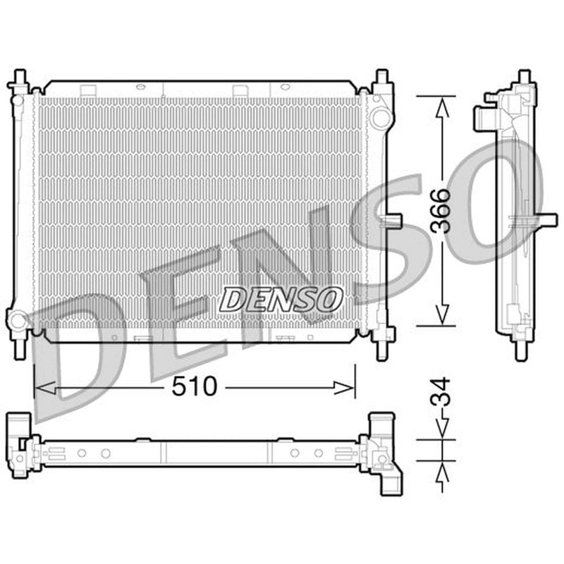 Denso Engine Radiator DRM46038