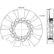 Mahle Radiator Cooling Fan Blade CFW 56 000P