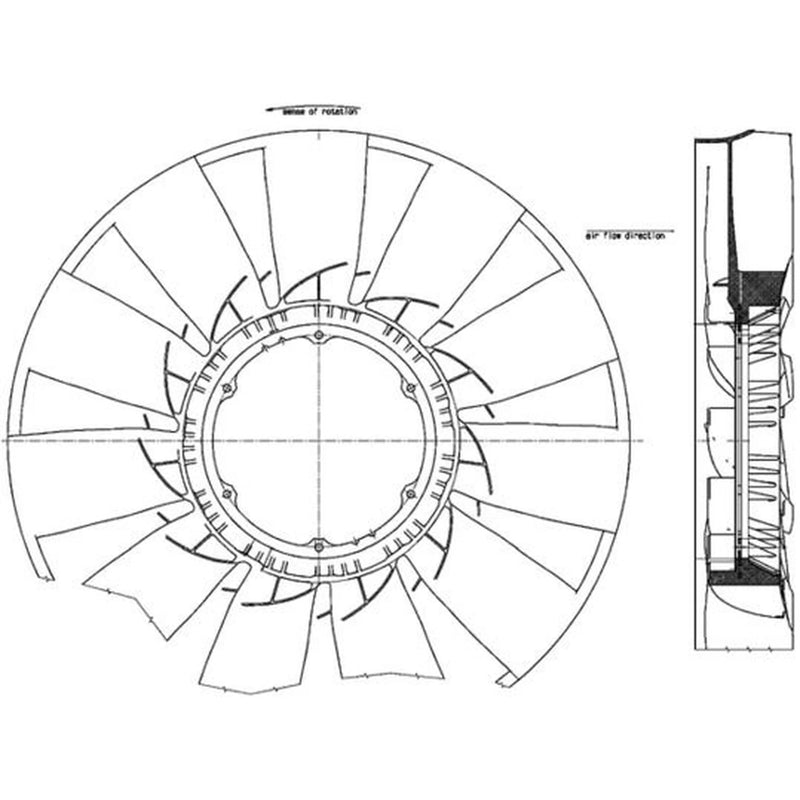 Mahle Radiator Cooling Fan Blade CFW 56 000P