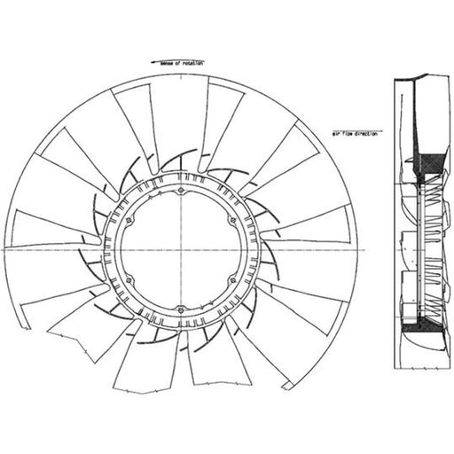 Mahle Radiator Cooling Fan Blade CFW 56 000P