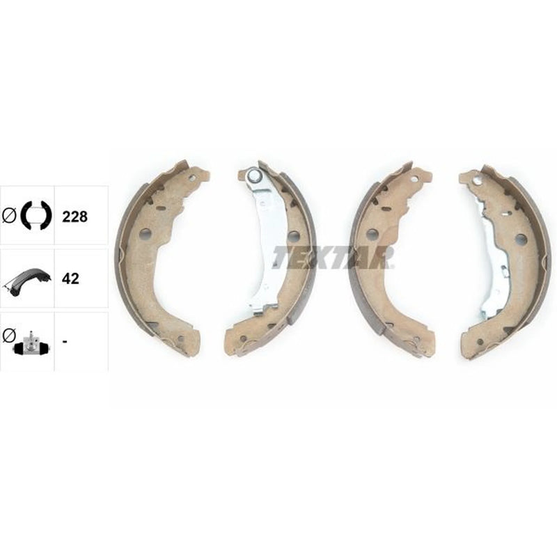 Textar Brake Shoe Set Axle Kit 91067200