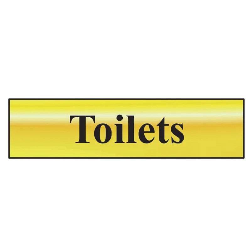Scan Toilets - Polished Brass Effect 200 x 50mm - 6005