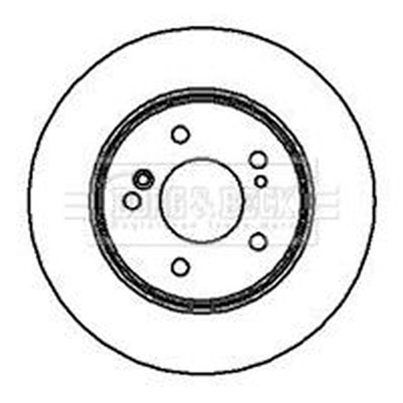 Borg & Beck 2 x Solid Rear Brake Discs BBD4918