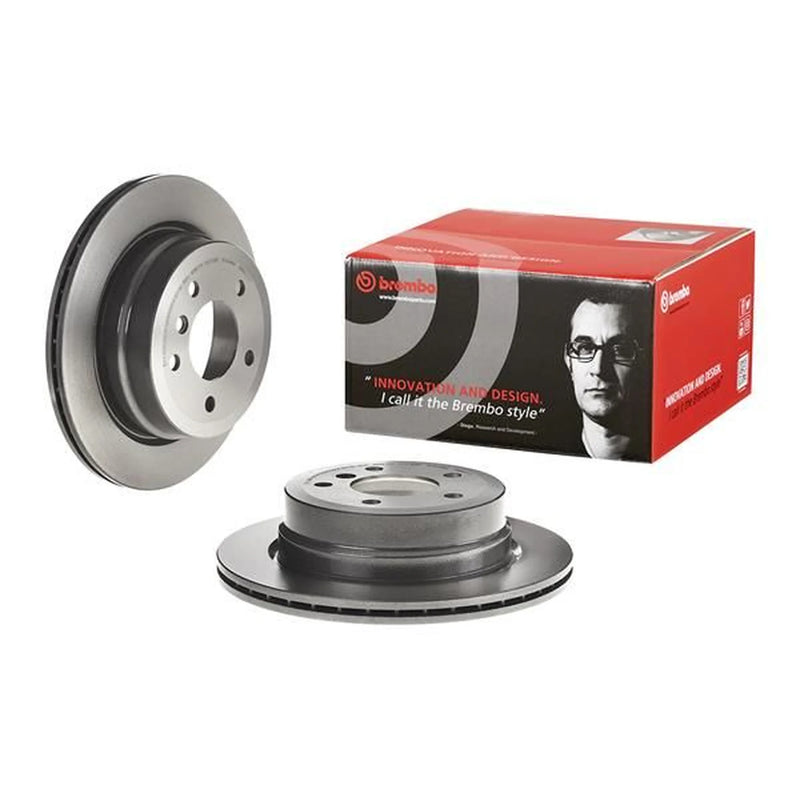 Brembo 2 x Internally Vented Rear Brake Discs 09.B411.11