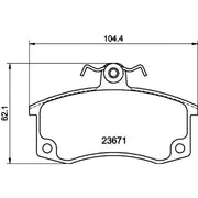 DON Front Brake Pad Set PCP1293