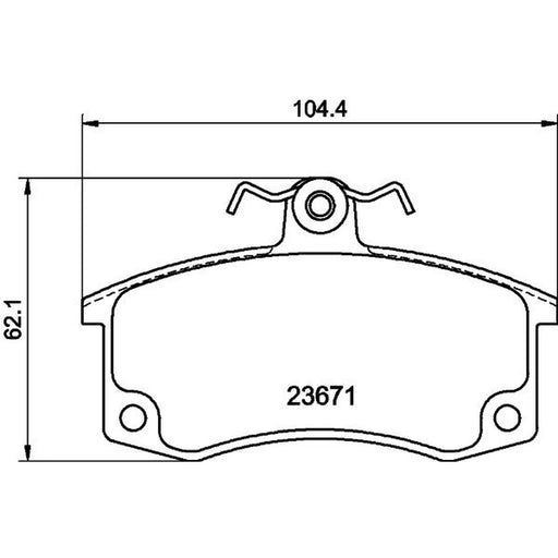 DON Front Brake Pad Set PCP1293