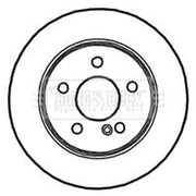 Borg & Beck 2 x Solid Rear Brake Discs BBD4722