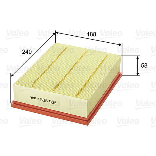 Valeo Engine Air Filter 585085