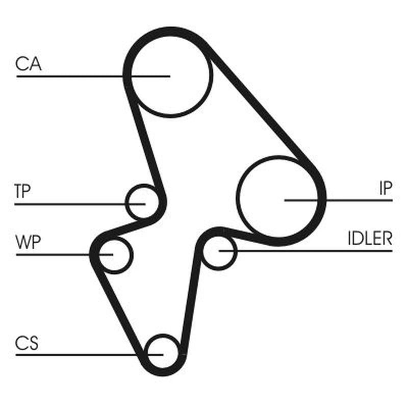 Continental CTAM Timing Belt Kit with Rollers CT906K1
