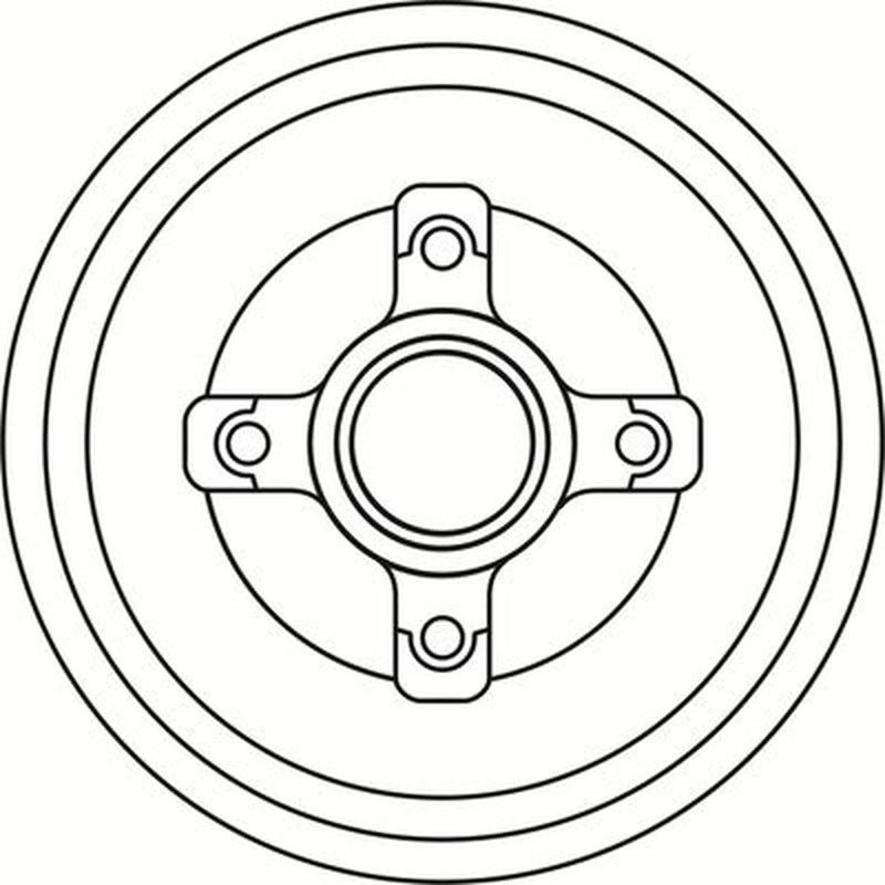 Abtex Brake Drum Assembly Rear BDM909