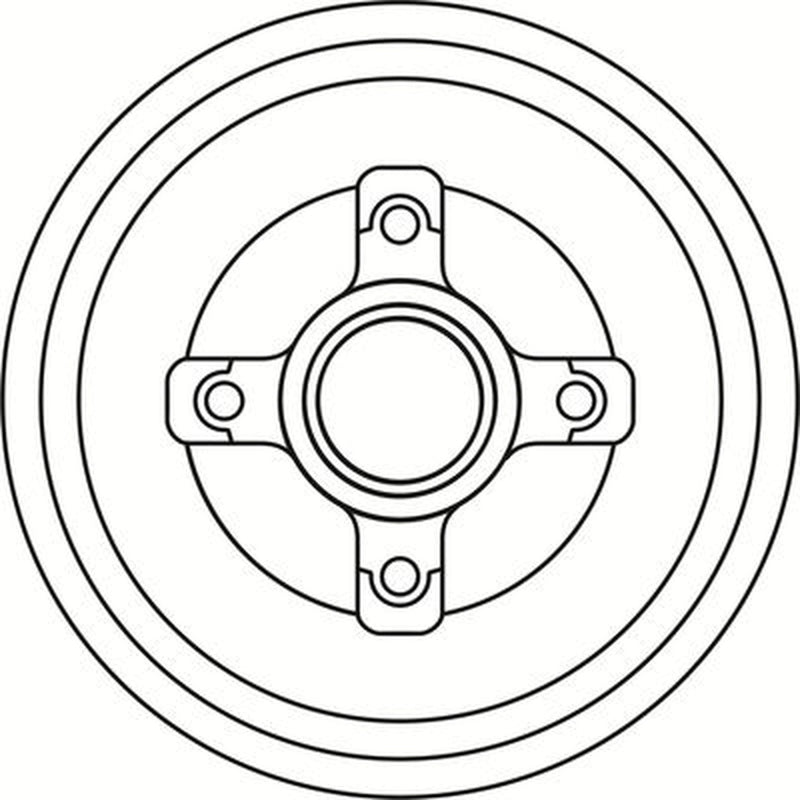 Abtex Brake Drum Assembly Rear BDM909