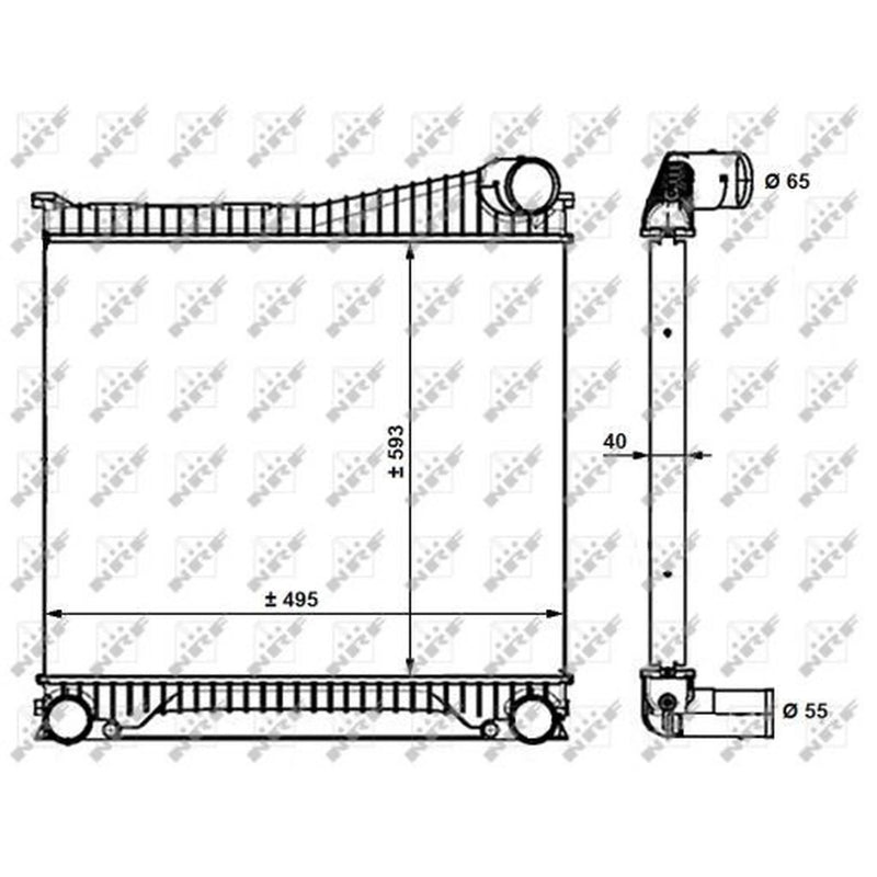 NRF Intercooler (Charge Air Cooler) 30913