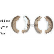 Textar Brake Shoe Set Axle Kit 91061400