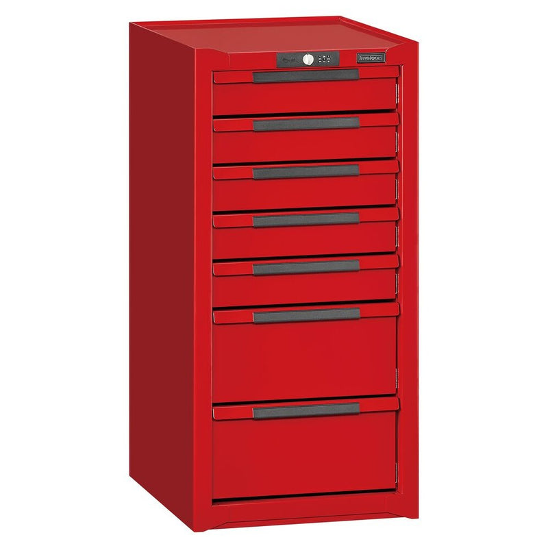 Teng Tools Mobile Tool Storage Side Cabinet TSC15R7 Red 7 Drawers