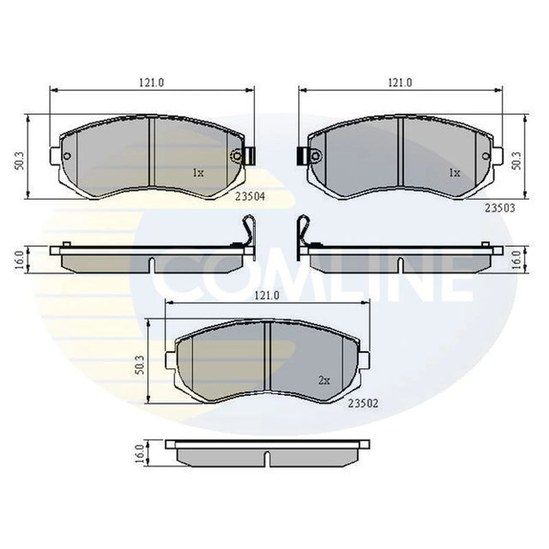 Comline 4 x Front Brake Pad Set CBP3484