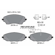 Textar Rear Brake Pad Set 2673601