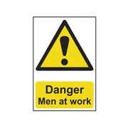 Scan Danger Men At Work - PVC Sign 400 x 600mm - 4104