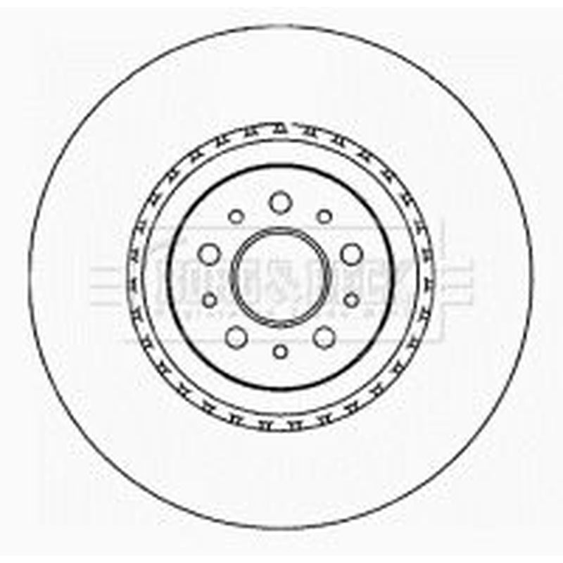 Borg & Beck 2 x Vented Front Brake Discs BBD5802S