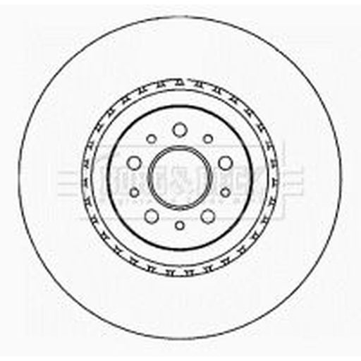 Borg & Beck 2 x Vented Front Brake Discs BBD5802S