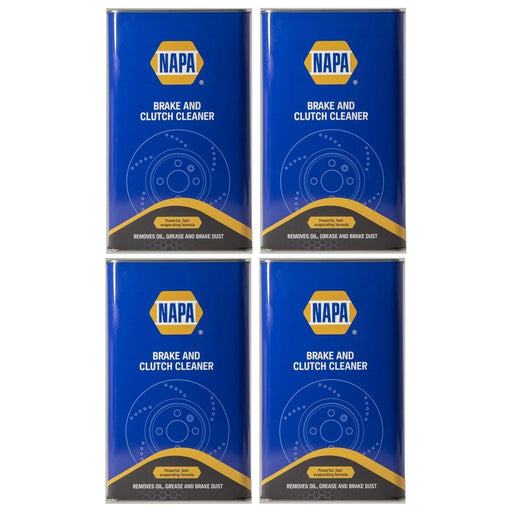 4x NAPA Brake and Clutch Cleaner Parts Degreaser 5L 5 Litre Container NAPA  - Town Parts