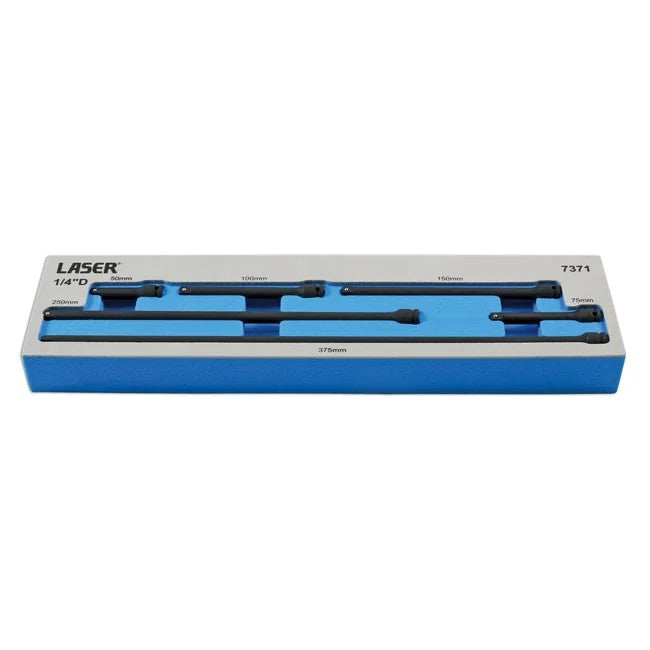 Laser Tools Impact Extension Bar Set 1/4"D 6pc - PL