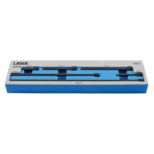 Laser Tools Impact Extension Bar Set 1/4"D 6pc - PL
