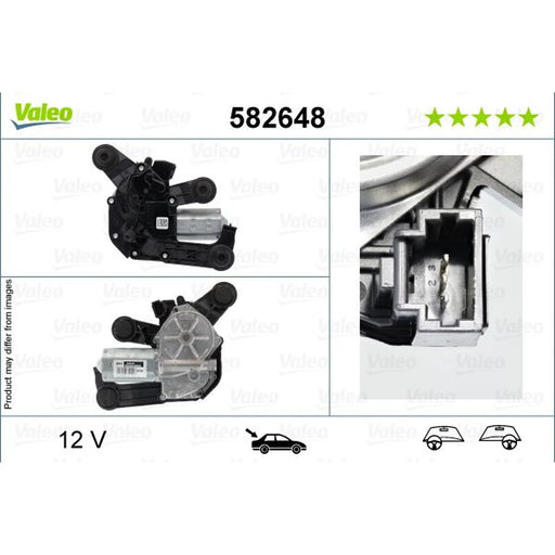 Valeo Front/Rear Wiper Motor Rear 582648