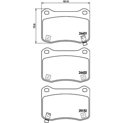 Mintex Rear Brake Pad Set MDB3111