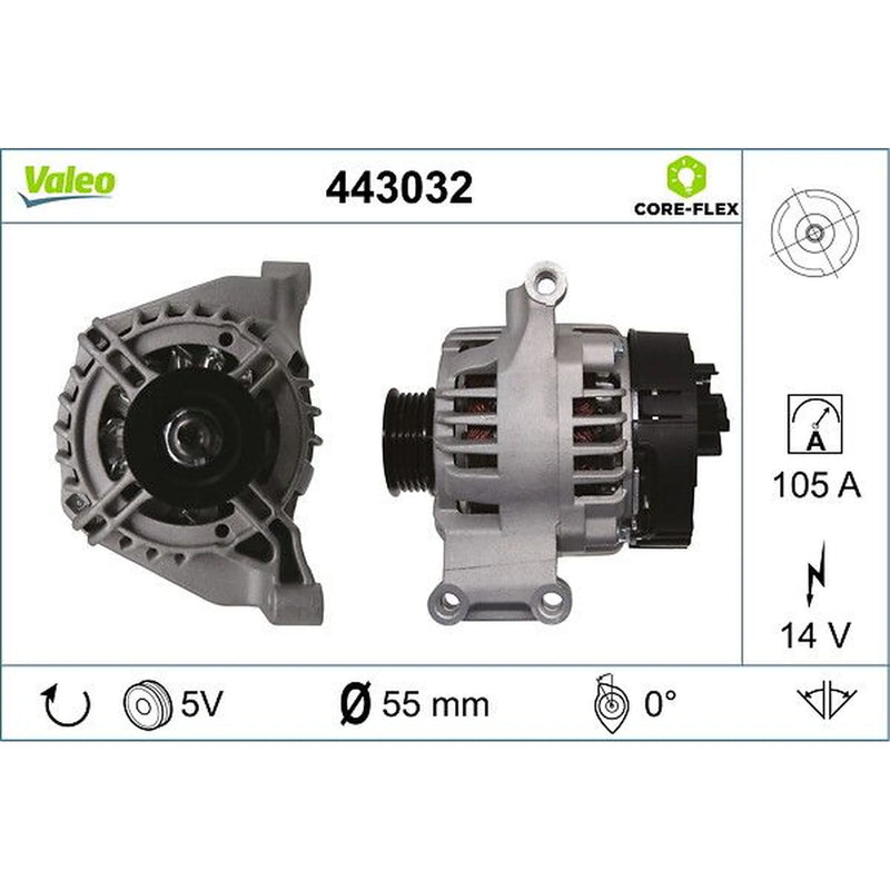Valeo Car Alternator 12V 443032