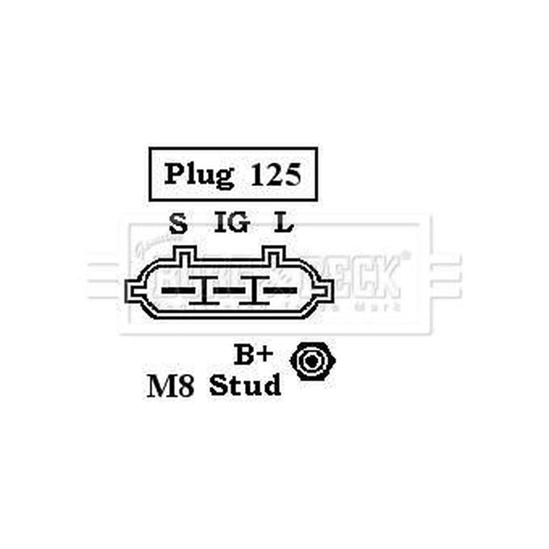 Borg & Beck Car Alternator 12V BBA2602