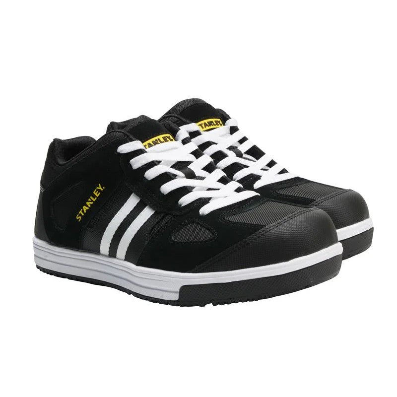 STANLEY® Clothing Cody Safety Trainers Black/White Stripe UK 11 EUR 45