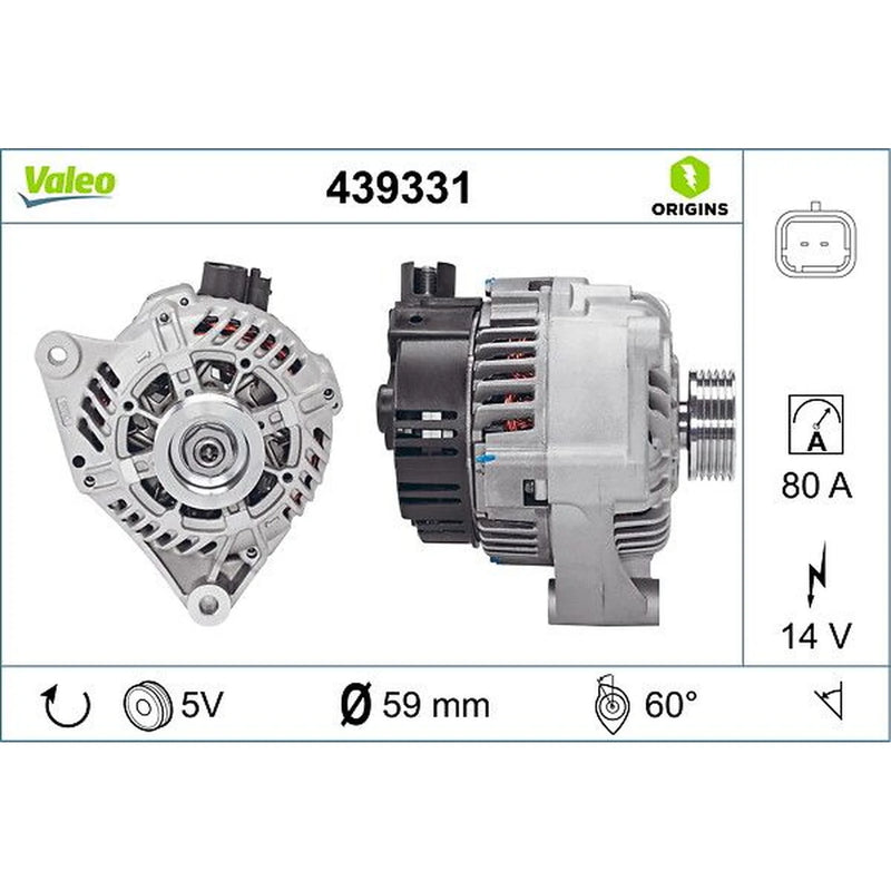 Valeo Car Alternator 12V 439331
