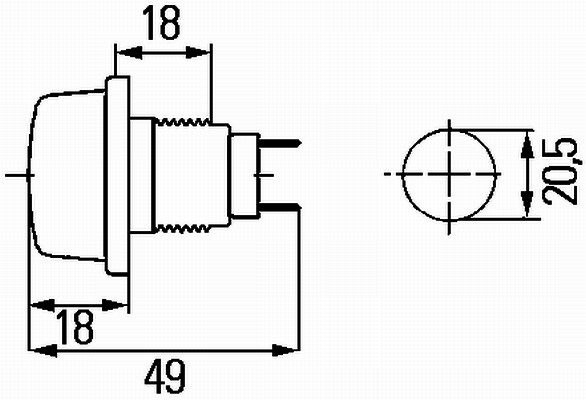 Hella 2PF 003 563-177 Position Light