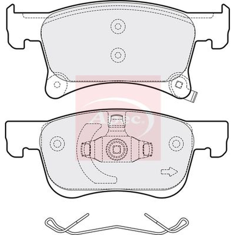 Apec Front Brake Pad Set PAD2056