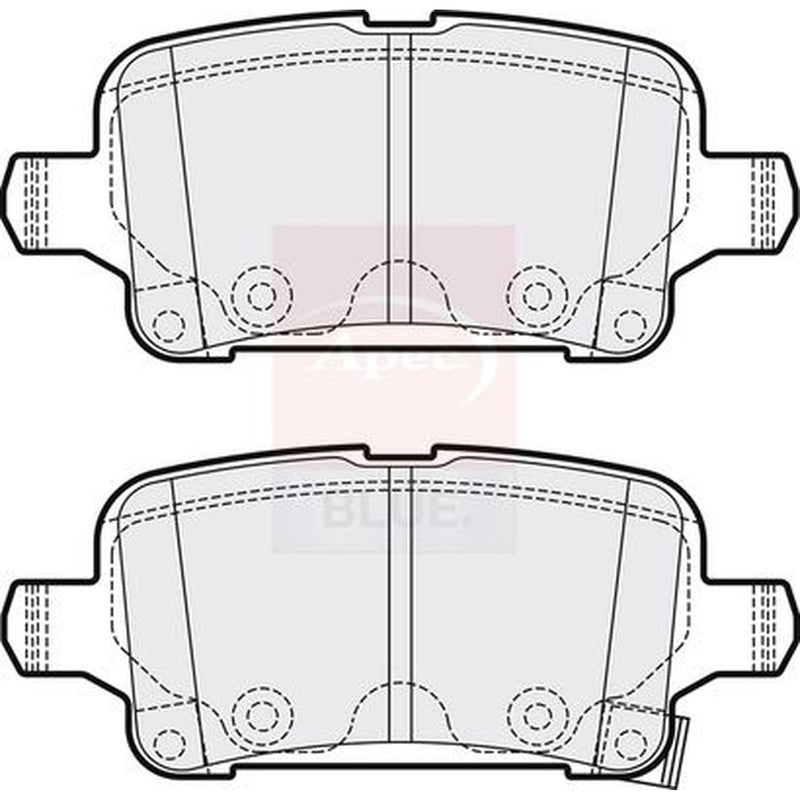 Apec Rear Brake Pad Set PD3767