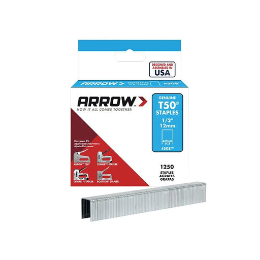 Arrow T-50 Staples 1/2in x 1250 A50824 - A50824