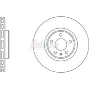 Fahren 2 x Vented Front Brake Discs FBD6751