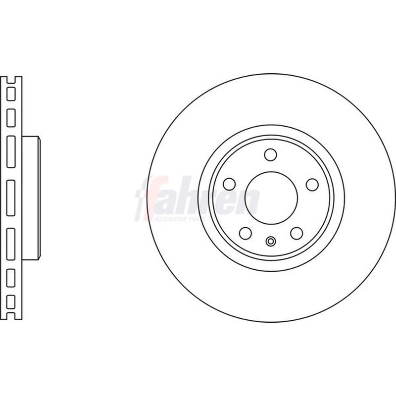 Fahren 2 x Vented Front Brake Discs FBD6751