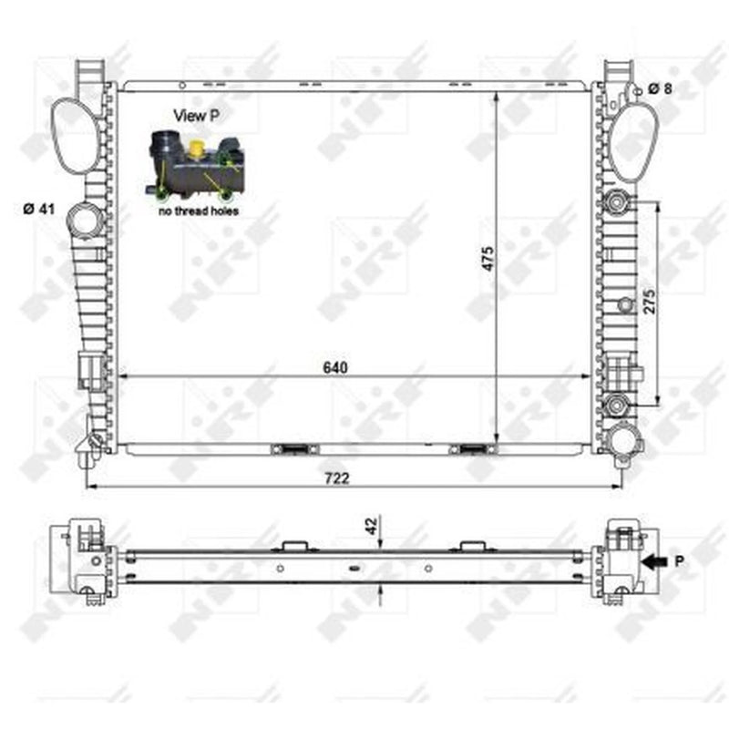 NRF Engine Radiator 55325