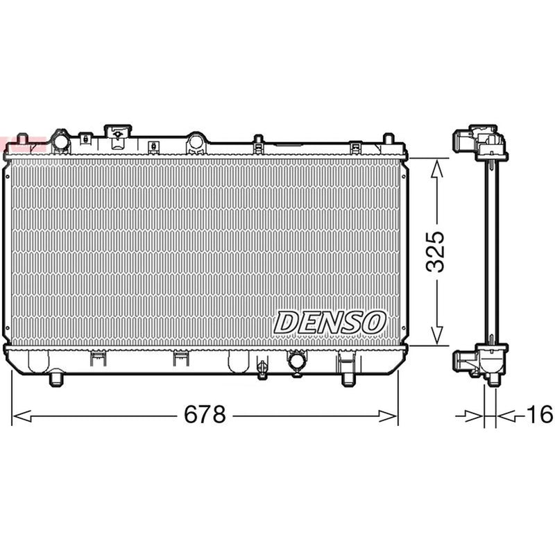 Denso Engine Radiator DRM44032