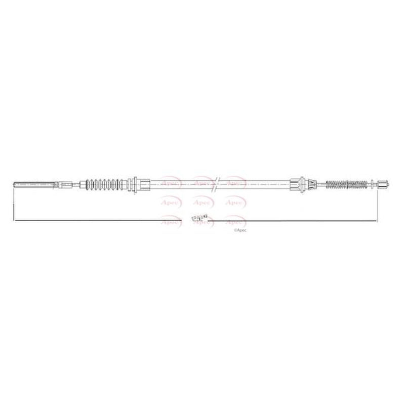 Apec Handbrake Cable Right Rear CAB1681