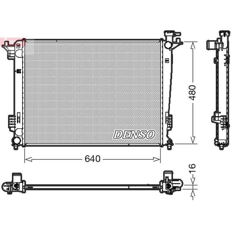 Denso Engine Radiator DRM41003