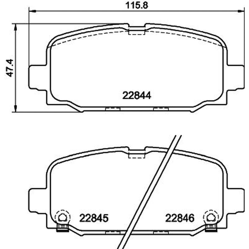 Mintex Rear Brake Pad Set MDB4069