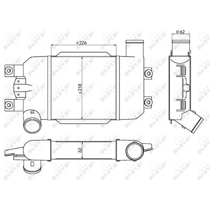 NRF Intercooler (Charge Air Cooler) 30383