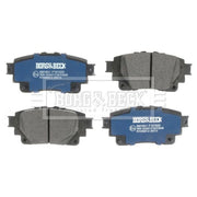 Borg & Beck 4 x Rear Brake Pad Set BBP2851