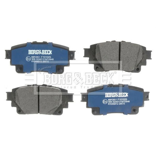 Borg & Beck 4 x Rear Brake Pad Set BBP2851