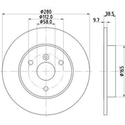 Mintex Front Brake Discs MDC2156
