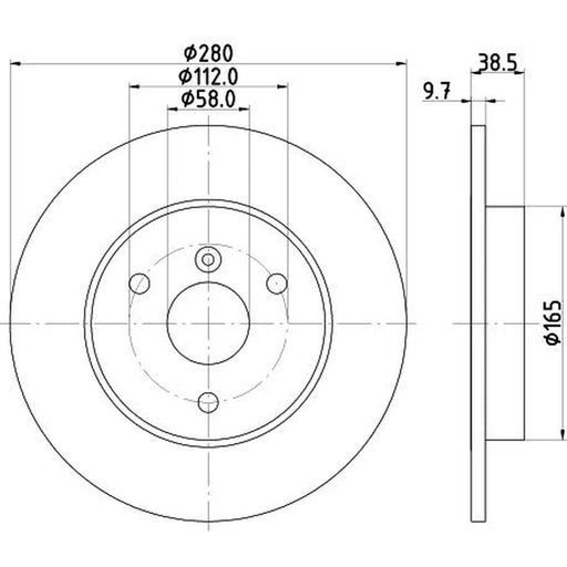 Mintex Front Brake Discs MDC2156